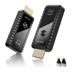 Wireless HDMI Transmitter and Receiver with Adapter, Extender 1080P Wireless Kit
